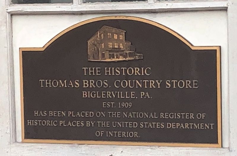 The Historic Thomas Bros. Country Store Marker image. Click for full size.