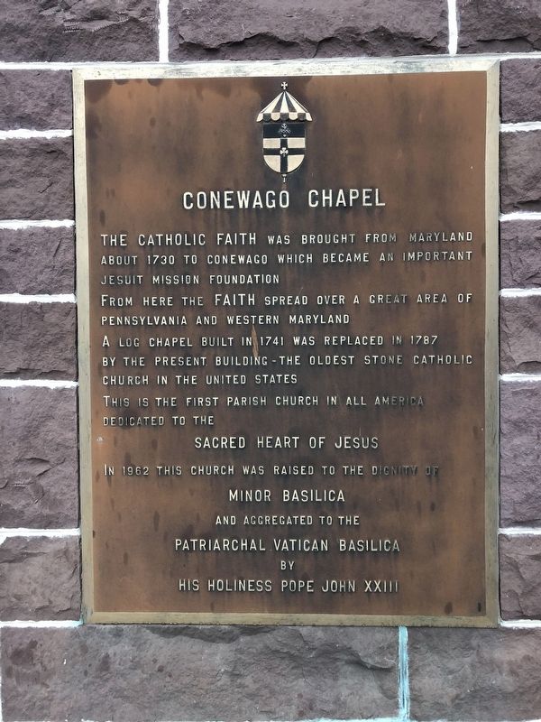 Conewago Chapel Marker image. Click for full size.