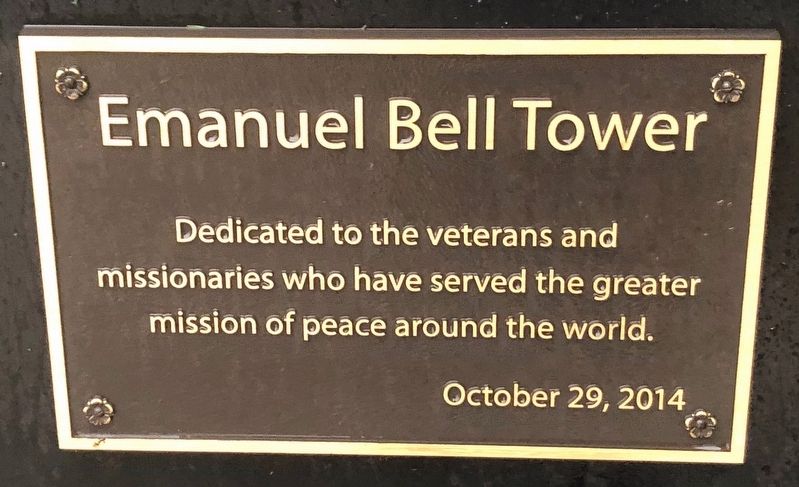 Emanuel Bell Tower Marker image. Click for full size.