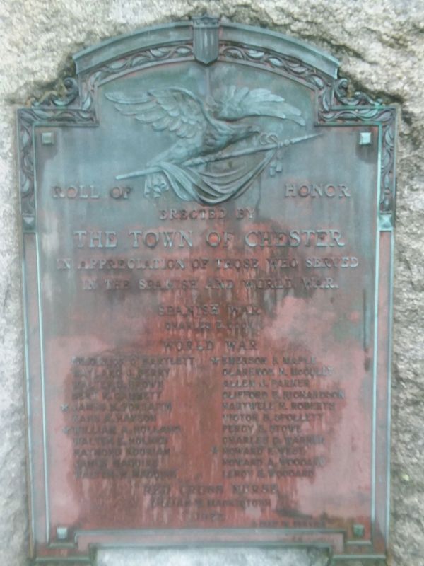 Chester Roll of Honor Marker image. Click for full size.