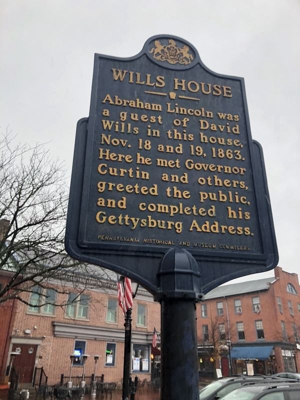 Wills House Marker image. Click for full size.