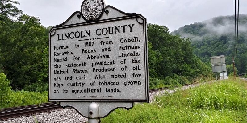 Lincoln County side of the marker image. Click for full size.