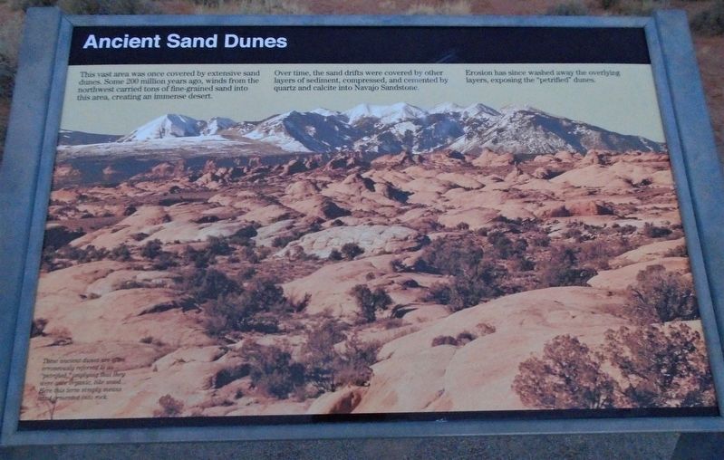 Ancient Sand Dunes Marker image. Click for full size.