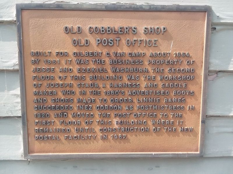 Old Cobbler's Shop Marker image. Click for full size.