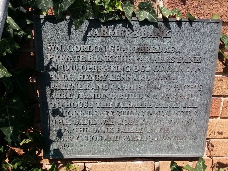 Farmers Bank Marker image. Click for full size.