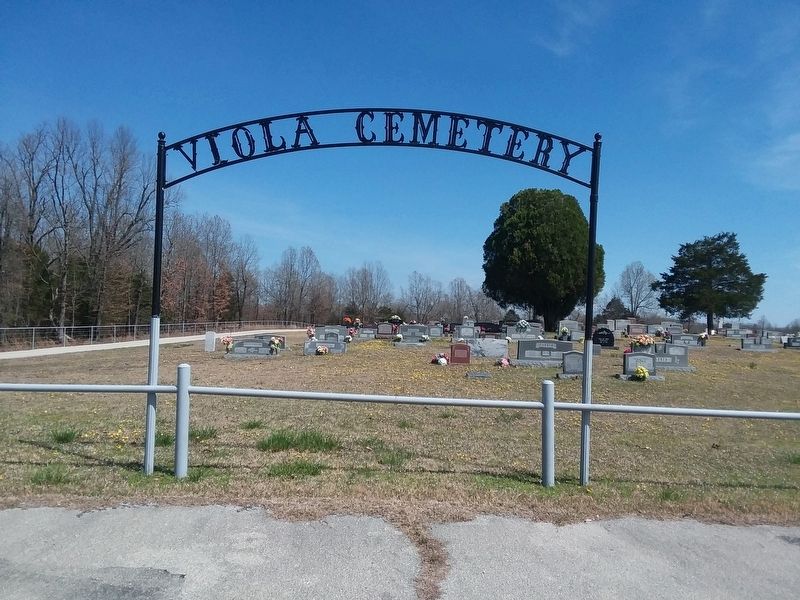 Viola Cemetery Marker image. Click for full size.