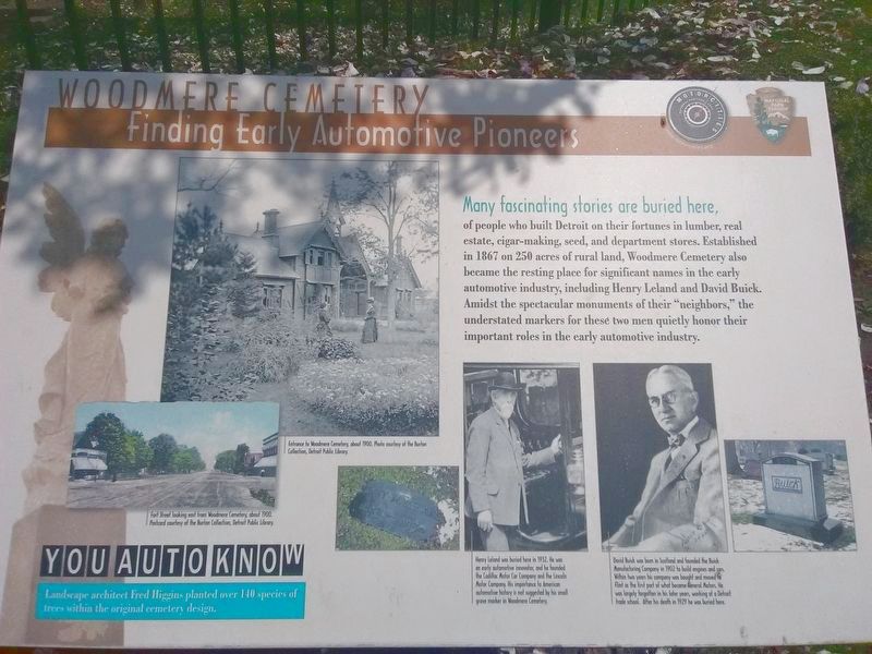Woodmere Cemetery Marker image. Click for full size.
