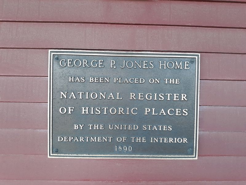 George P. Jones Home Marker image. Click for full size.