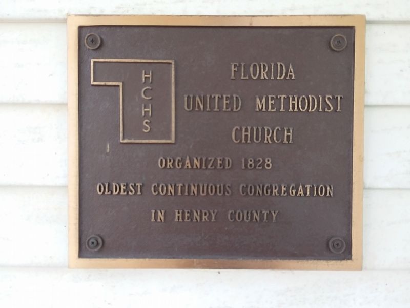 Florida United Methodist Church Marker image. Click for full size.