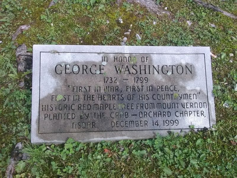 In Honor Of George Washington Marker image. Click for full size.