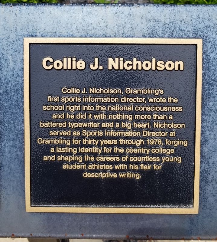 Collie J. Nicholson Marker image. Click for full size.