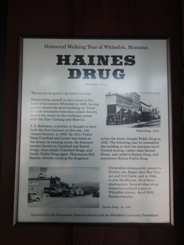 Haines Drugs Marker image. Click for full size.