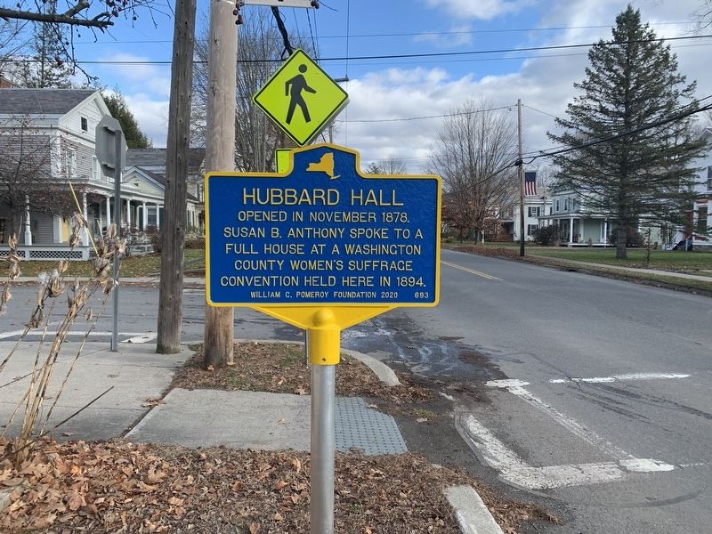 Hubbard Hall Marker image. Click for full size.