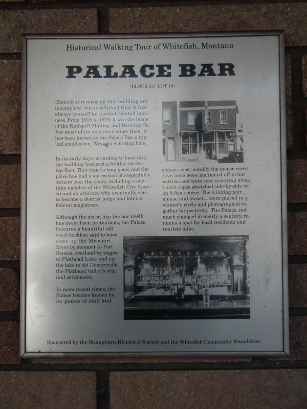 Palace Bar Marker image. Click for full size.