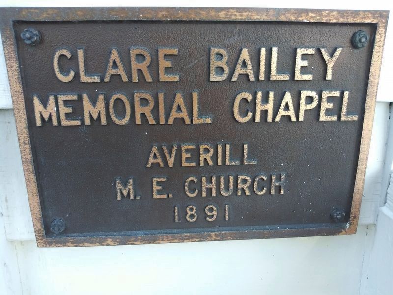 An additional Clare Bailey Memorial Chapel Marker image. Click for full size.