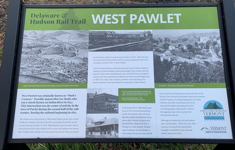 West Pawlet Marker image. Click for full size.