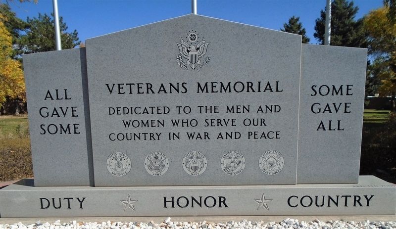 Veterans Memorial. Click for full size. Veterans Memorial image. Click for full size.