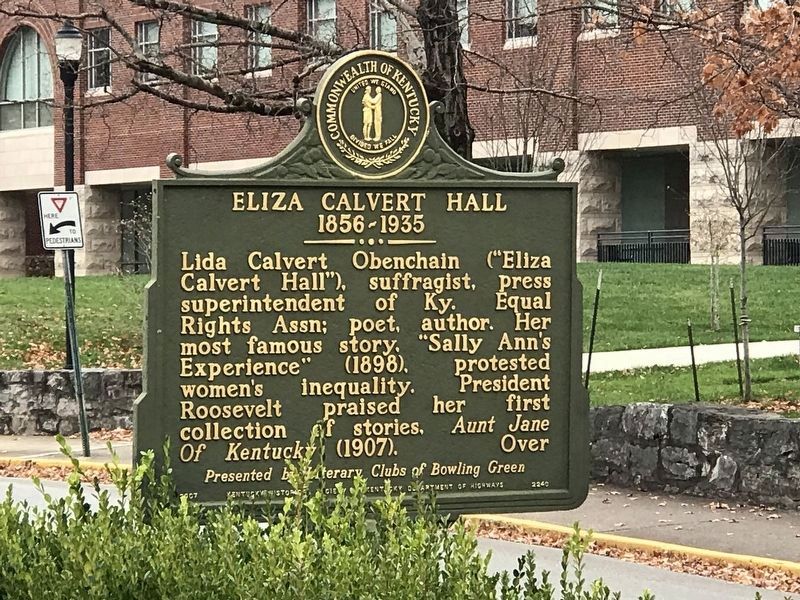 Eliza Calvert Hall, 1856-1935 Marker image. Click for full size.