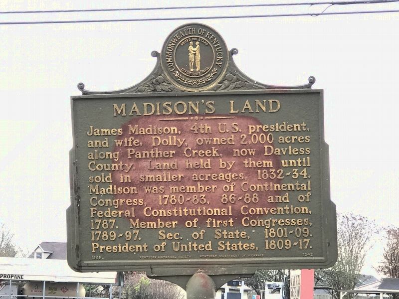 Madison's Land Marker image. Click for full size.