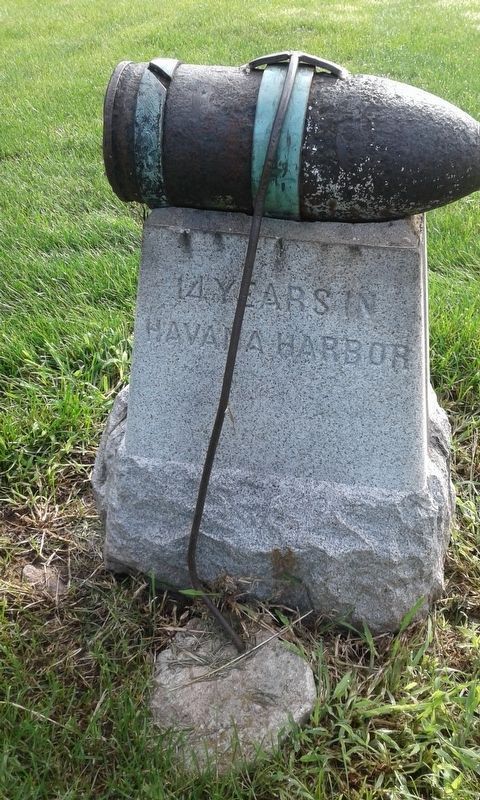 6" Shell From Battleship Maine Marker. Click for full size. 6" Shell From Battleship Maine Marker image. Click for full size.