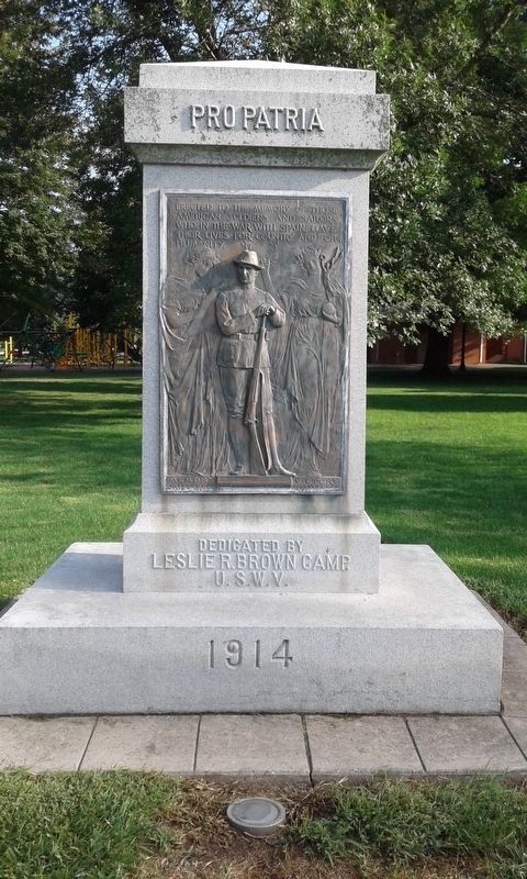 Geneso Spanish-American War Memorial. Click for full size. Geneso Spanish-American War Memorial image. Click for full size.