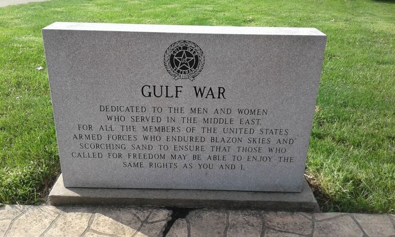 Geneseo Gulf War Memorial image. Click for full size.