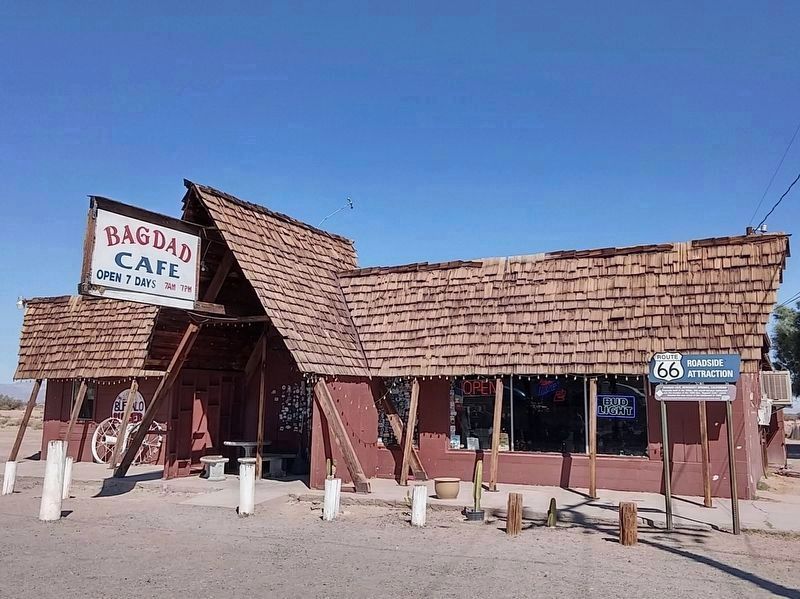 Bagdad Cafe and Marker image. Click for full size.