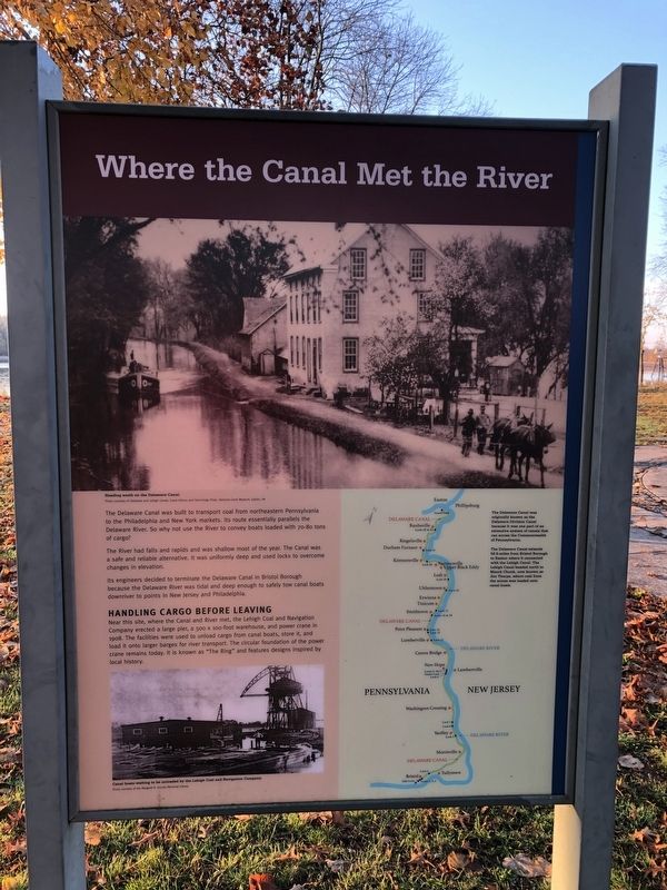 Where the Canal Met the River Marker image. Click for full size.