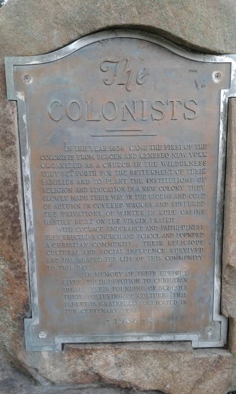 The Colonists Marker image. Click for full size.