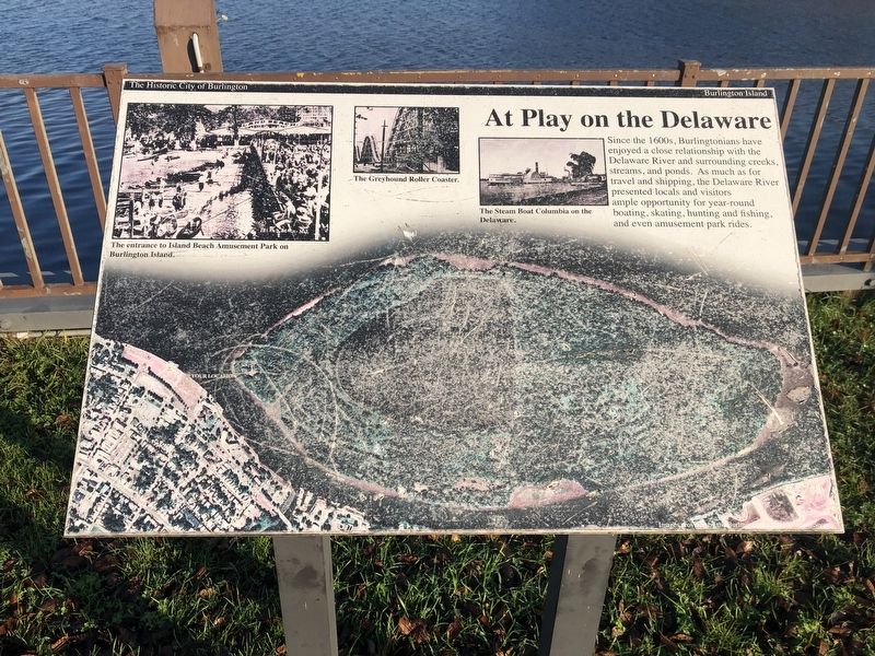 At Play on the Delaware Marker image. Click for full size.