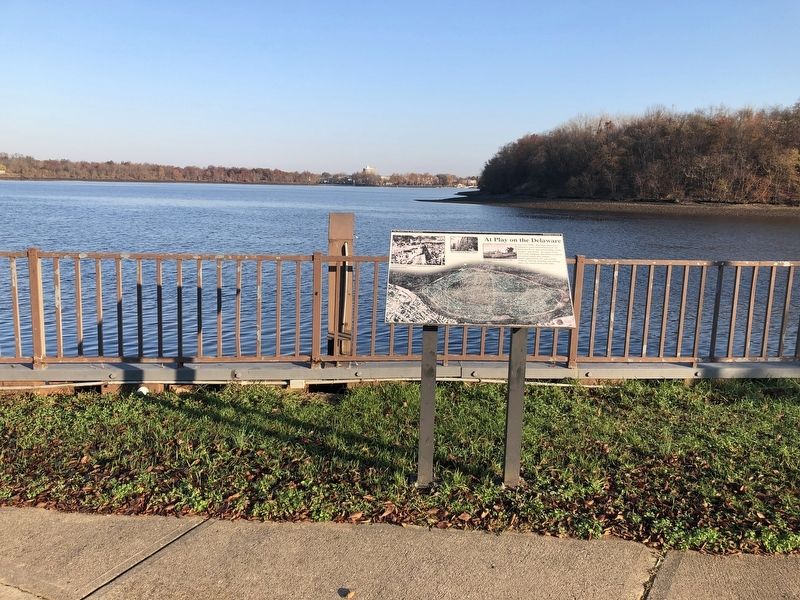 At Play on the Delaware Marker. Click for full size. At Play on the Delaware Marker image. Click for full size.