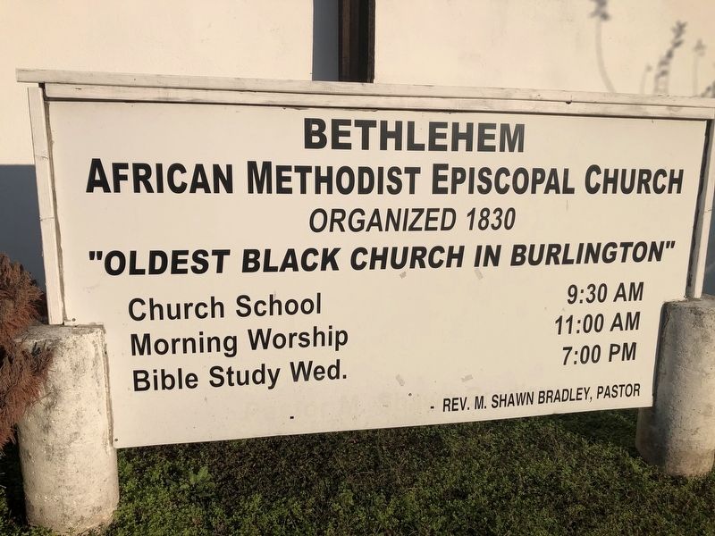 Bethlehem African Methodist Episcopal Church Marker image. Click for full size.