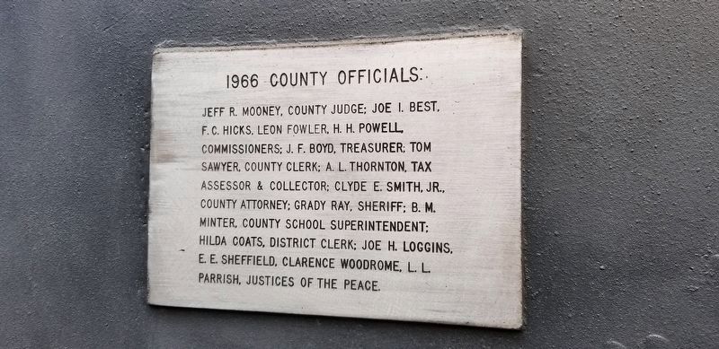 Reverse side of Tyler County Marker image. Click for full size.