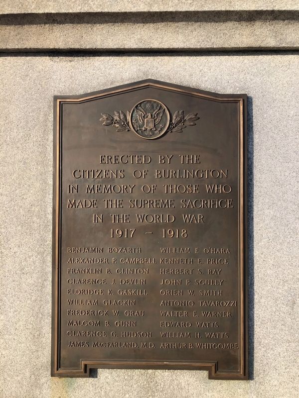 World War I Memorial image. Click for full size.