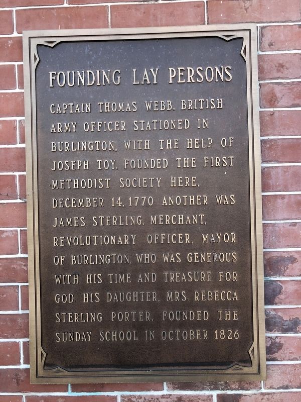 Founding Lay Persons Marker. Click for full size. Founding Lay Persons Marker image. Click for full size.