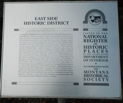 East Side Historic District Marker image. Click for full size.
