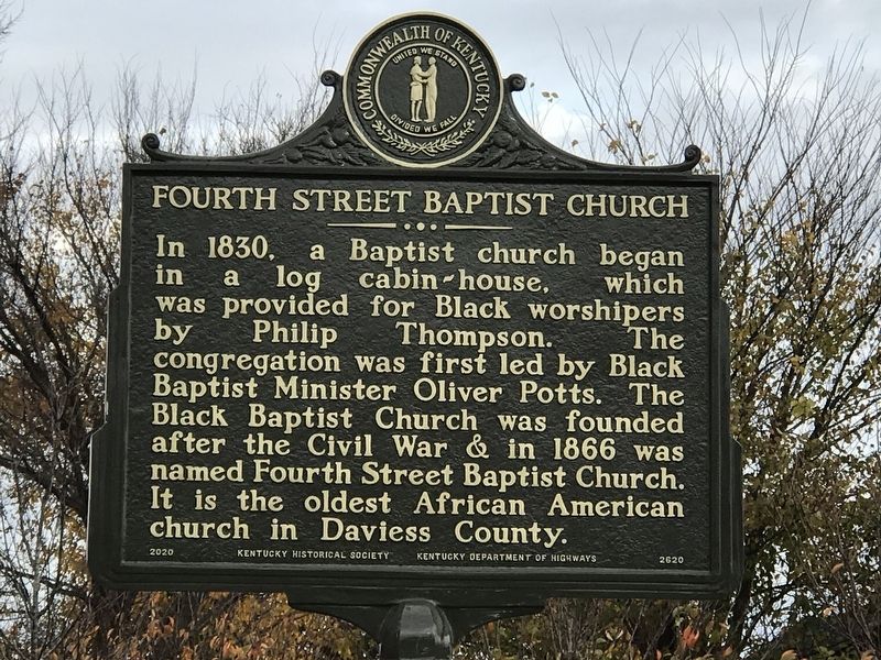 Fourth Street Baptist Church Marker image. Click for full size.