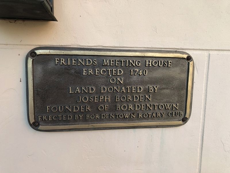 Friends Meeting House Marker image. Click for full size.