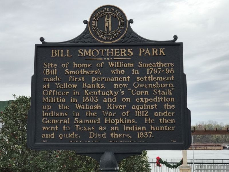 Bill Smothers Park Marker image. Click for full size.