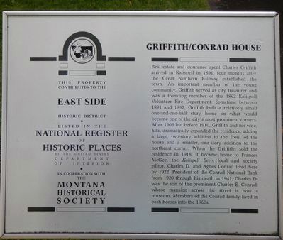 Griffith/Conrad House Marker image. Click for full size.