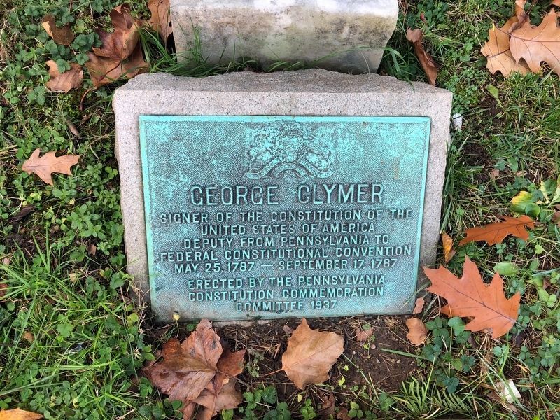 George Clymer Marker image. Click for full size.