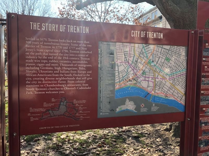 The Story of Trenton Marker image. Click for full size.