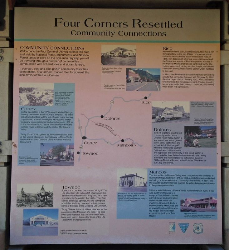 Four Corners Resettled Marker image. Click for full size.
