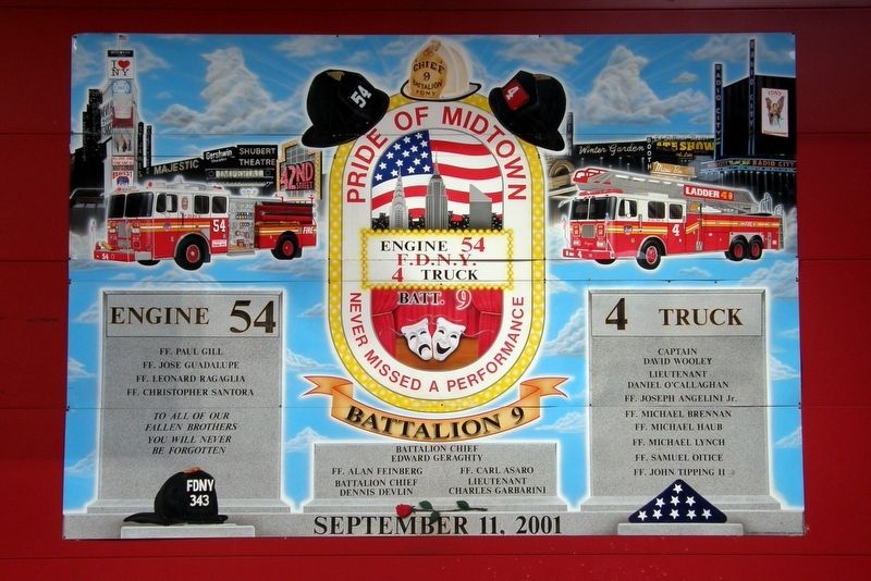 Battalion 9 9/11 Memorial. Click for full size. Battalion 9 9/11 Memorial image. Click for full size.