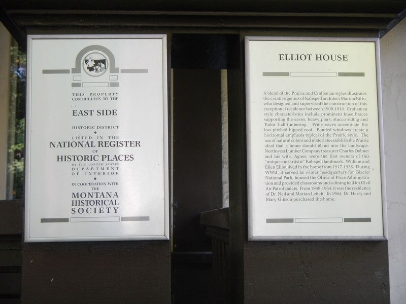 Elliot House Marker image. Click for full size.