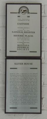Sliter House Marker image. Click for full size.