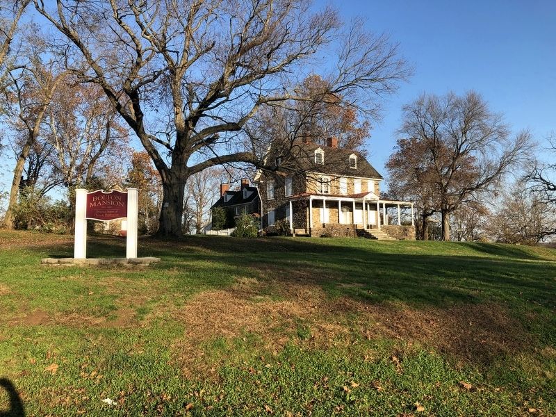 Bolton Mansion and marker image. Click for full size.