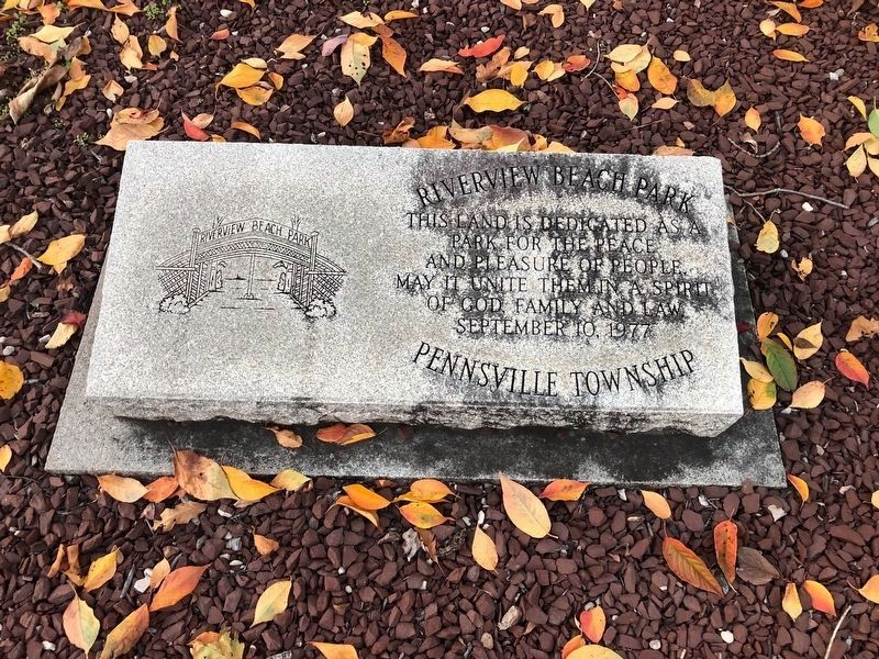 Dedication plaque on the grounds of the park image. Click for full size.