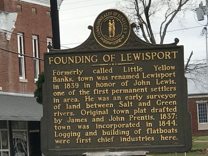 Founding of Lewisport Marker image. Click for full size.