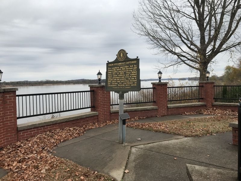 Site of Front Street / Union Steamboat Captured Marker image. Click for full size.